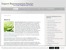 Tablet Screenshot of inquestrepresentationservice.com